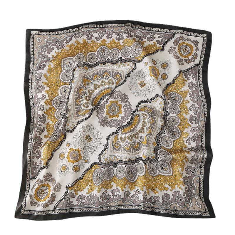 2024 New 70 CM Silk Shirt Decoration Small Square Scarf Fashionable And Versatile Commuting Scarf Neck Protection Scarf