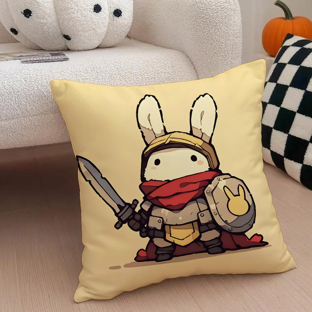 

Cute Rabbit Dresses In Different Cushion Cover Throw Pillow Cover Hidden Button Durable Polyester Chair Cushion 30X30cm