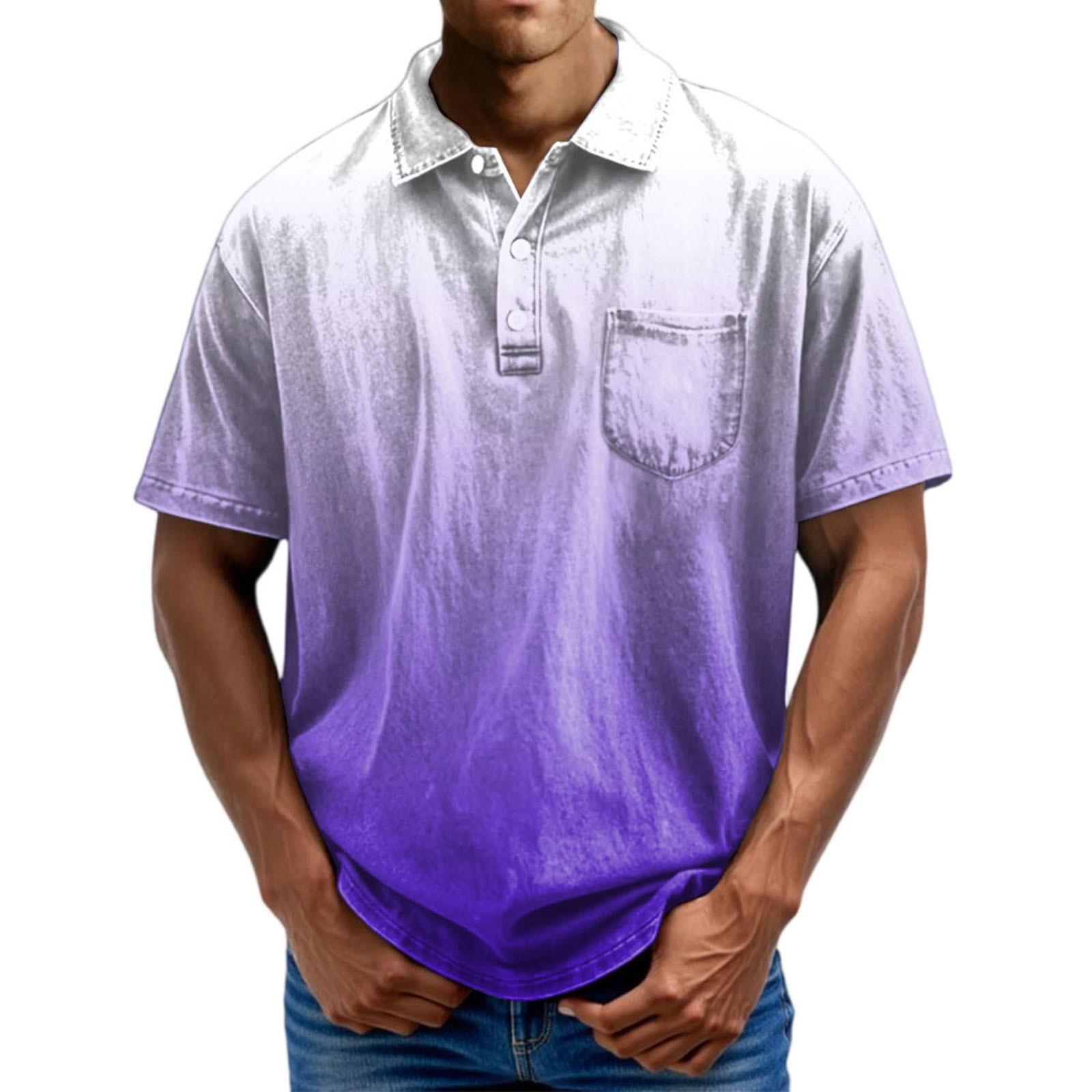 

Independence Day Printed Men s Casual Short-sleeved Shirt For Slimming And Fashionable Men XXL