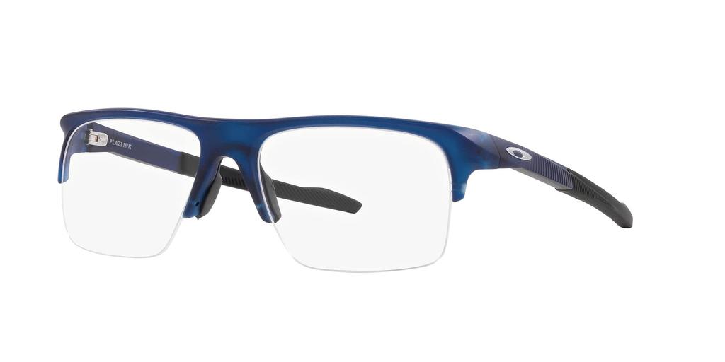 Oakley OX8061 Plazlink Matte Translucent Blue Prescription 56 Lenses Glasses, Frame/Demo Lens,