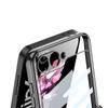 Samsung Z Flip6 Full Wrap Transparent Electroplated Magnetic Hinge Case