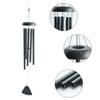 36 Inch Wind Chimes Outdoor Large Dark Toned Wind Chimes 5 Heavy Tubes Aluminum Outside Deep Tone Adjustable Garden Decor
