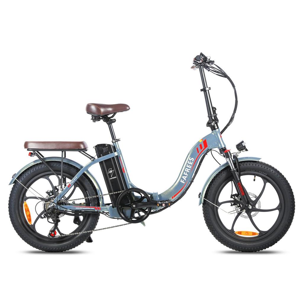 FAFREES F20 Pro Electric Bicycle 250W Motor, 36V 18Ah Battery, 20*3.0 Inch Tire, IP54 Waterproof, 80-100KM Range E-bike