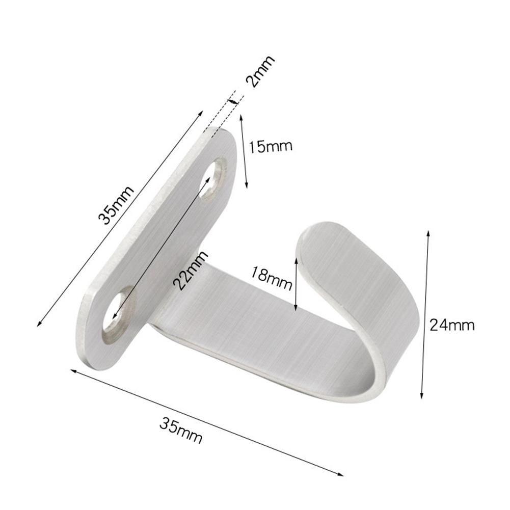 5PCS Ceiling Hooks For Hanging Ornament Hooks Top Hangers Curtain Stainless Steel T-shaped Top Mounted Hanging Hook Hardware