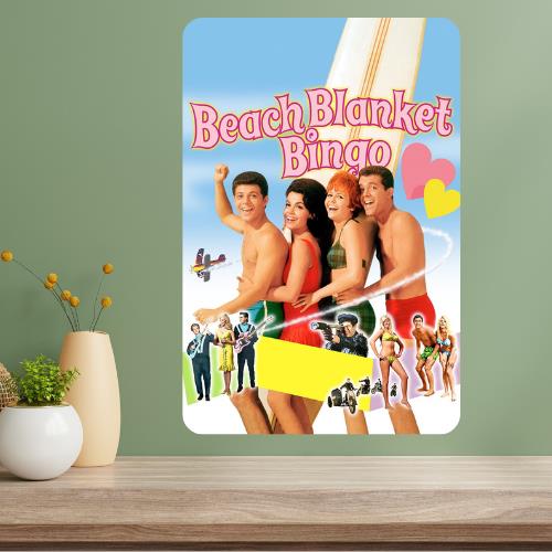 

Beach Blanket Bingo Classic Movie Metal Poster Sign 20x30cm（7.8x11.8inch）