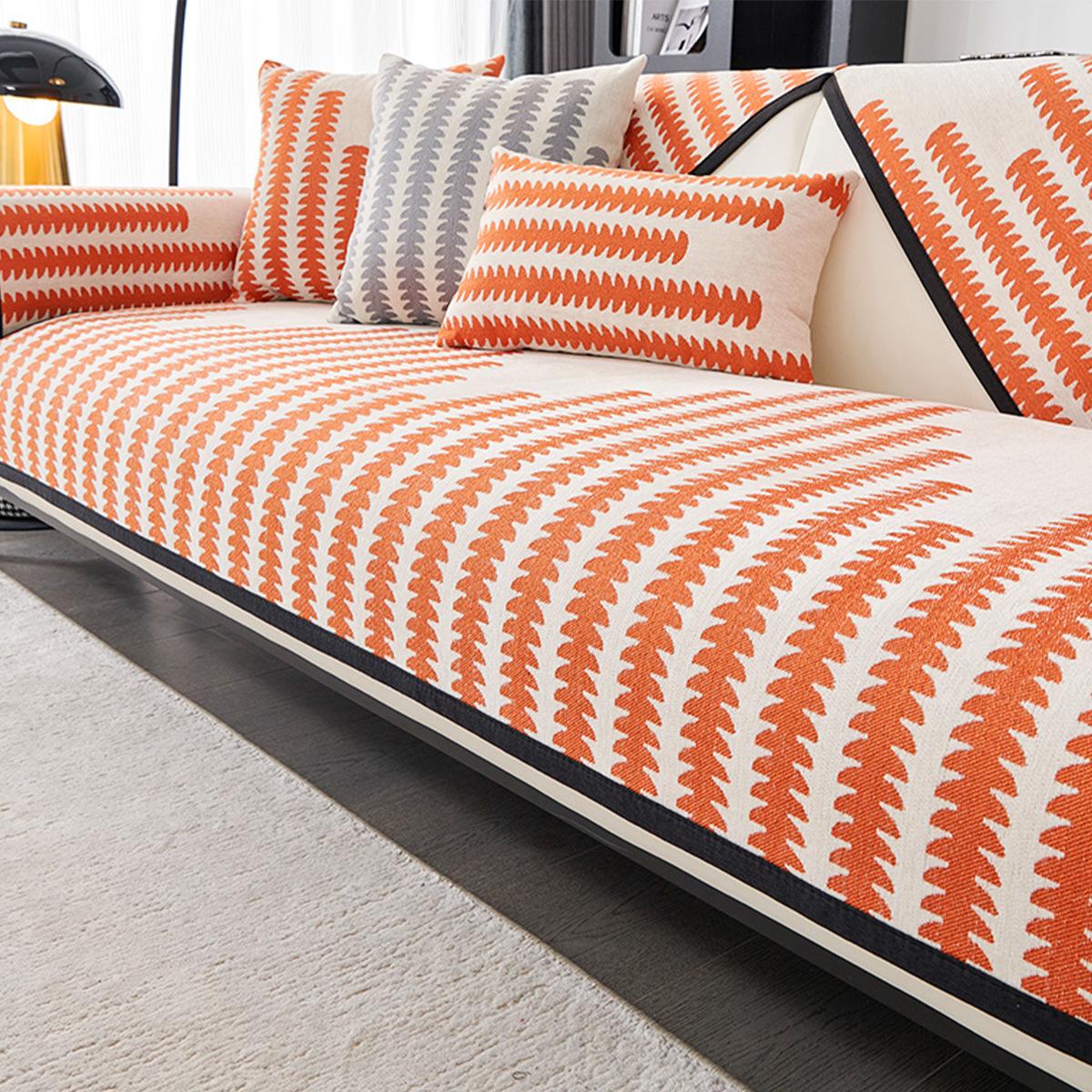 

Подушка для дивана Four Seasons Universal Sofa Cover Fabric Высококачественный чехол для дивана из шенилла Нескользящая подушка для дивана с защитой от пятен 70*70cm