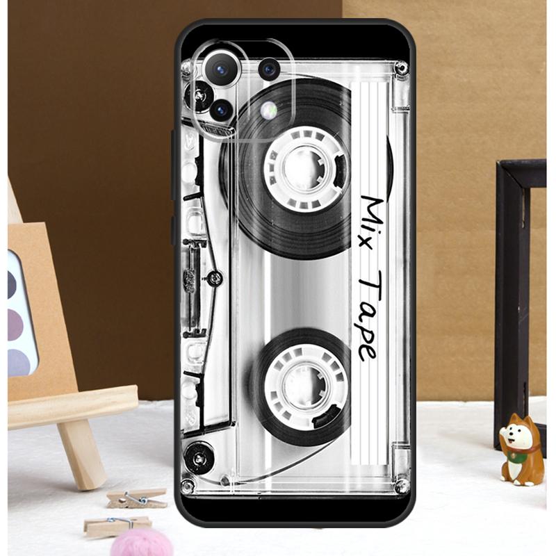 Old Cassette Tape Case For Xiaomi 14 Ultra 13 11T 12T 13T Pro 12 Lite POCO X6 Pro X3 X4 X5 M5s M6 F3 F5 Cover