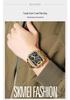 Shikemei Men's Multi-Time Zone Luminous Waterproof Dual-Movement Watch