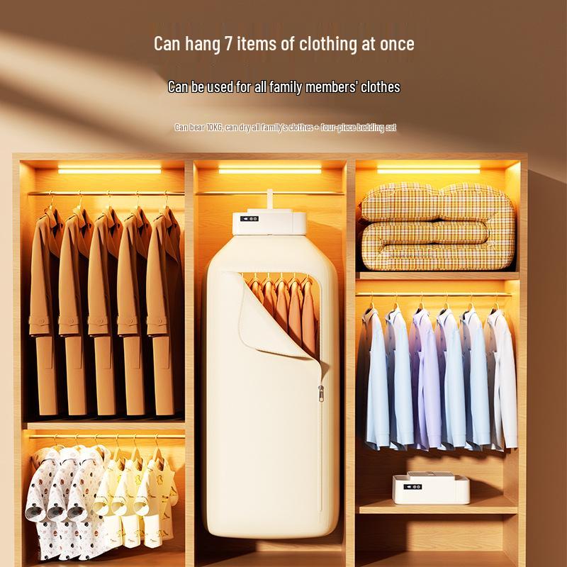 Portable Foldable Large Capacity Clothes Dryer with Quick Dry and Sterilization for Home or Dorm Use