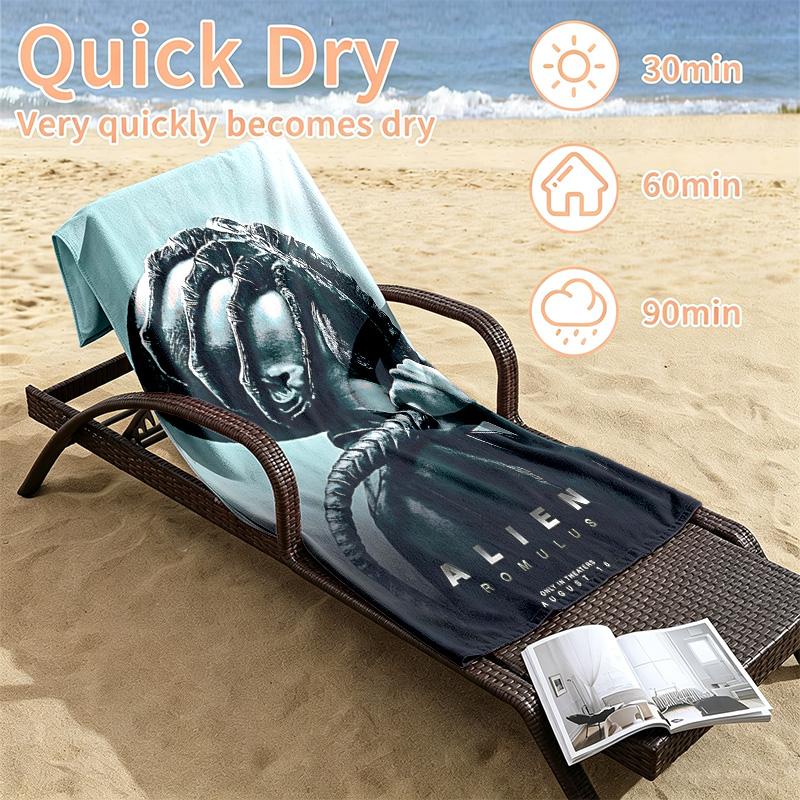 Alien Beach towels also serve as bath towels summer essential a musthave for the outdoors the beach and the pool