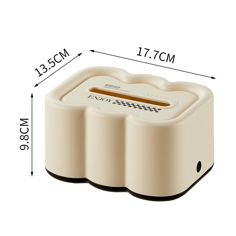 Wall-Mounted Tissue Box for Home Use Living Room & Bathroom French Style Cloud Paper Towel Dispenser Tissue Holder Storage Boxes