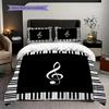 1PC Music, guitar Theme Bedding Quilt Set Quilt Cover Pillowcase Home Decoration Birthday Gift (1 * duvet cover + 2 * pillowcase, without core)