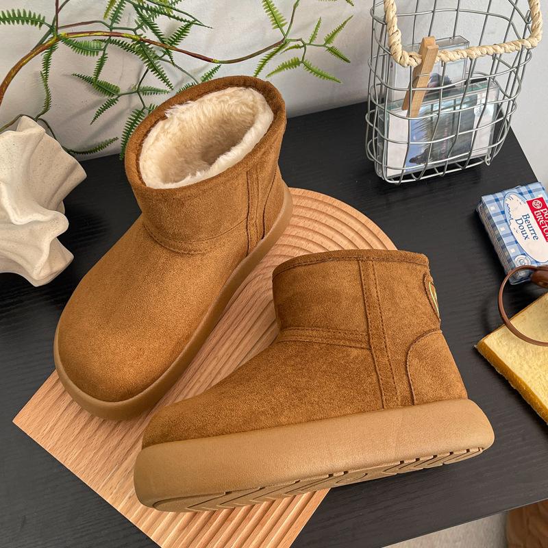 Women's Soft Elastic Winter Warm Winter Cold Padded Snow Boots Thick-soled Non-slip Wear-resistant Outdoor Casual Sneakers Cotton Boots