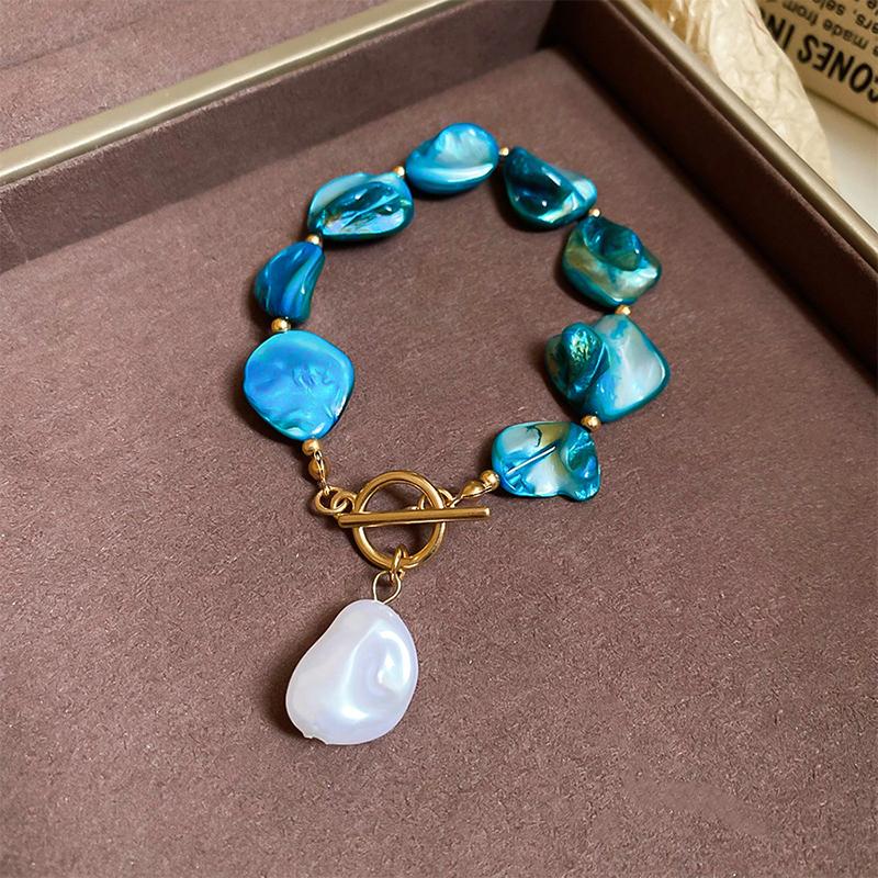 Boho Irregular Shells Tassel Earring Imitation Pearl Starfish Pendant Necklace Beach Vacation Style Fashion Women S Jewelry A3