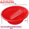 Thickened Plastic Washbasin with Washboard for Laundry and Baby Clothes