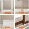 28/50mm Height Door Seal Strip Flexible Soft TPE Under Door Weatherstrip 1M SelfAdhesive Dustproof Windproof Stripping