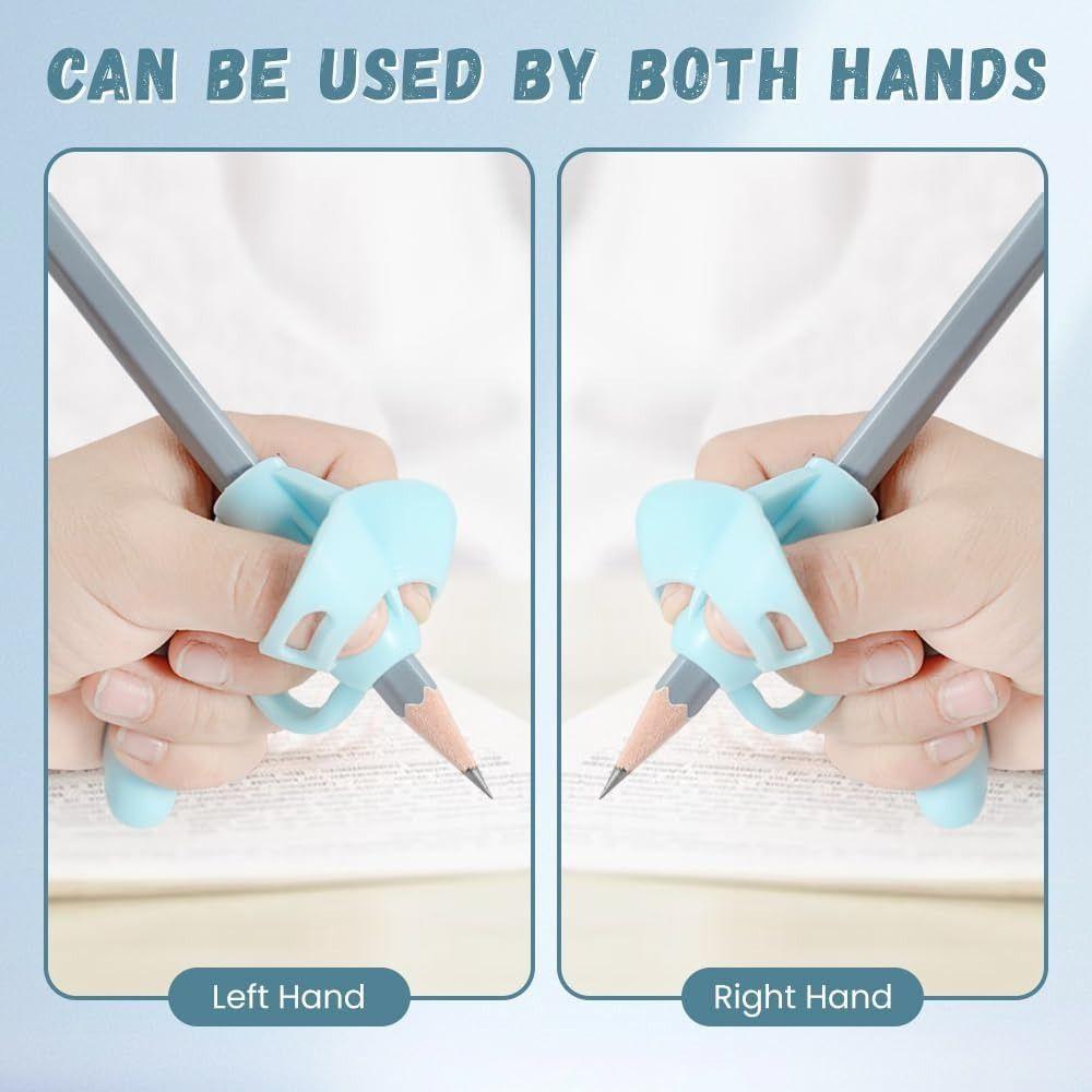1pc Comfortable Silicone Pencil Holder Soft Pen Writing Aid Tool Pencil Holder  for Kids Handwriting