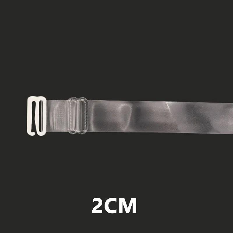 4/2 pièces Bretelles de Soutien-gorge Transparentes Invisibles Amovibles Silicone Élastique pour Femme Ceinture Réglable Antidérapante Lingerie Bretelle d'Épaule