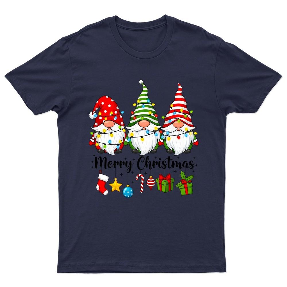 Merry Christmas Gnomes Holiday TShirt Unisex Gift Retro Funny Unisexs Vintage