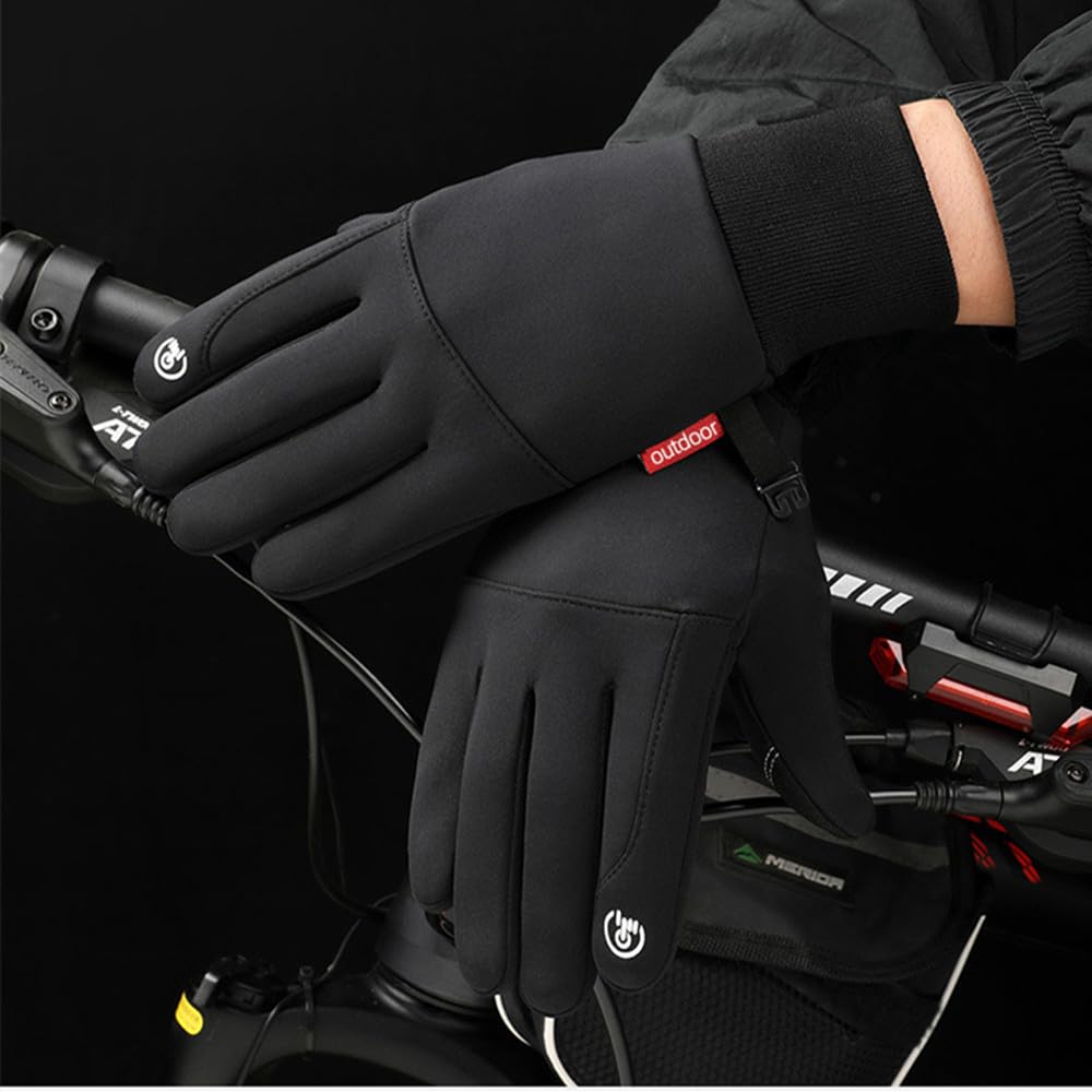 Luimode Kaltes Wetter Radfahren Outdoor Innovative Kalt Unisex Handschuhe, Handschuhe, Handschuhe, Weichheit, Rutschfest, Wasserdicht, Winddicht, Schutz, Warm,