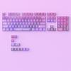 115 Key Full Set Clear PC Keycaps With Coating Dye-sublimation Keycap Enhances Durability And Light Diffusions