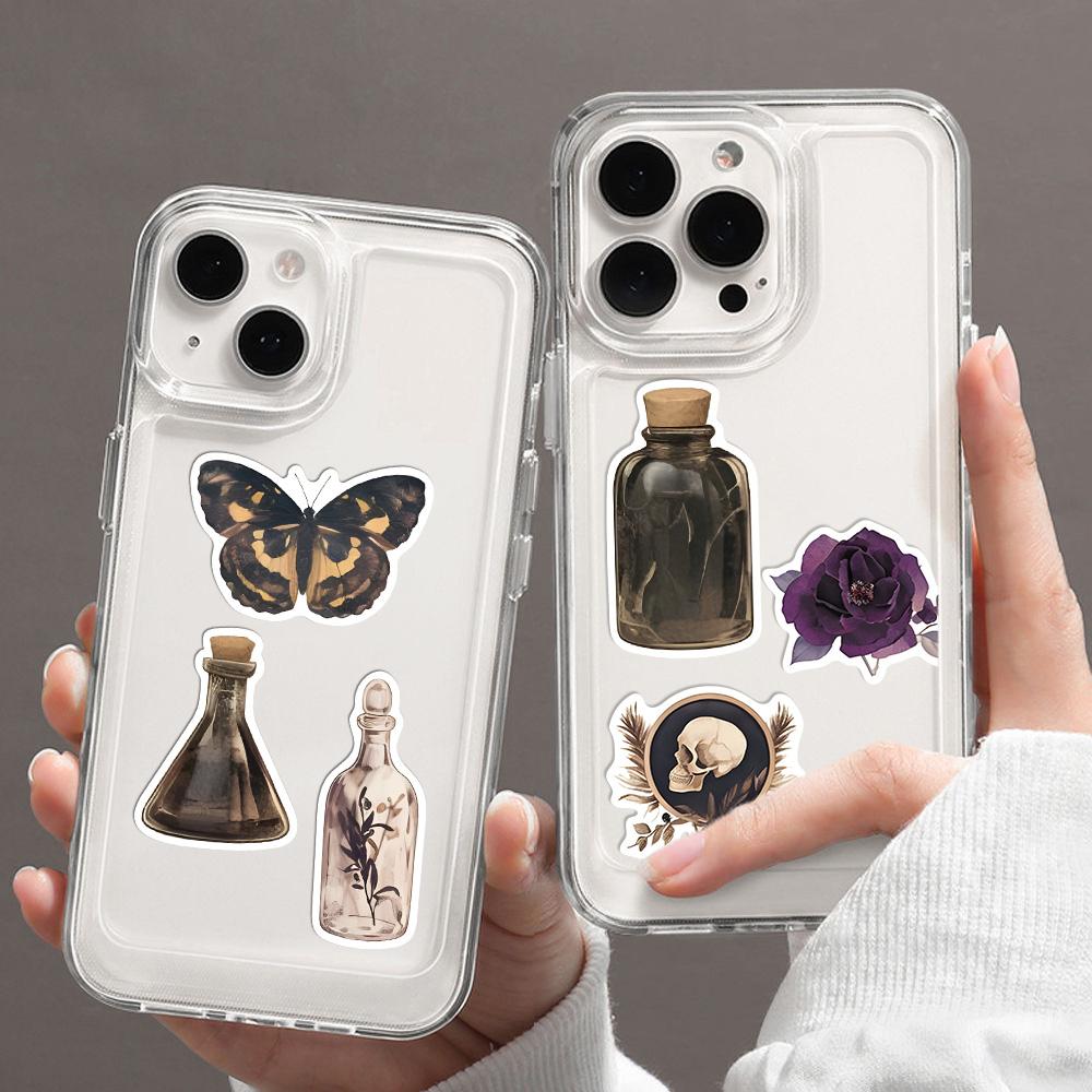 50Pcs Dark Aesthetic Diary Stickers Graffiti Horrible Decals For Phone Laptop Skateboard Suitcase Guitar Waterproof Sticker