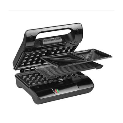 Kompakter Pro 800W Sandwichmaker - Princess - 3 Sätze austauschbarer Platten