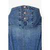 Studio Tomboy Button Detail Denim Hoodie Jumper 9106313001