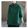 Women's Mock Neck Sweatshirt Casual Loose Fit Pullover Top