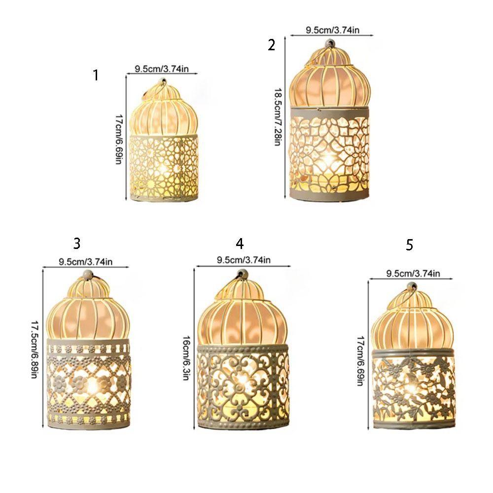 Sturdy Hollow Candle Holder Hanging Iron Aromatherapy Holder Romantic Bird Cage Candlestick  Table