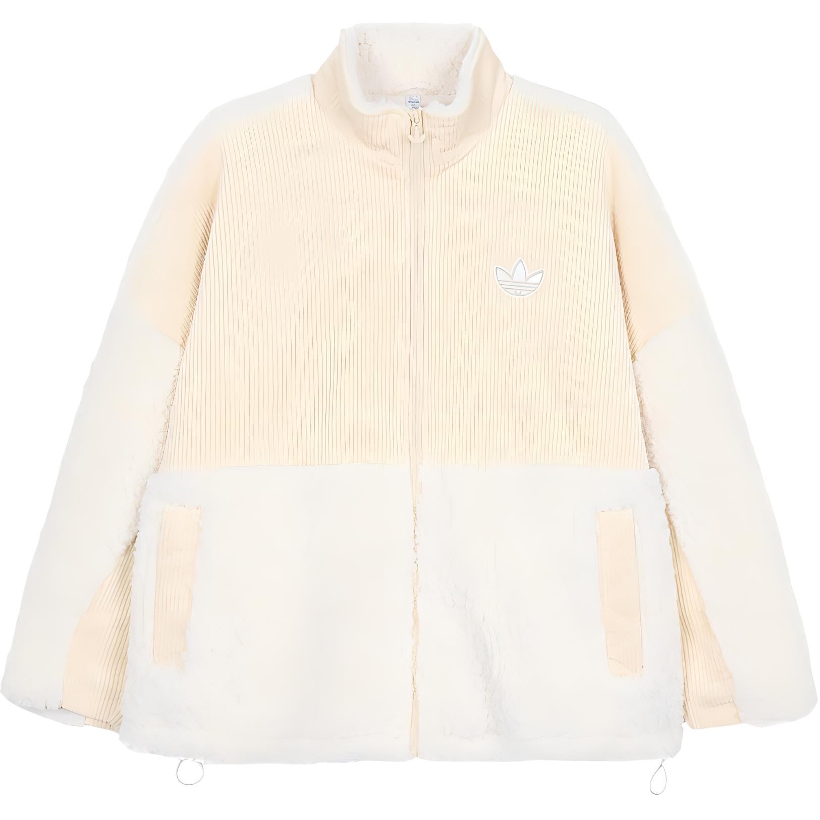 

Adidas Originals Trefoil Colorblock Logo Вышивка на молнии Куртка с воротником-стойкой Женская верхняя одежда Белый HY4255 L