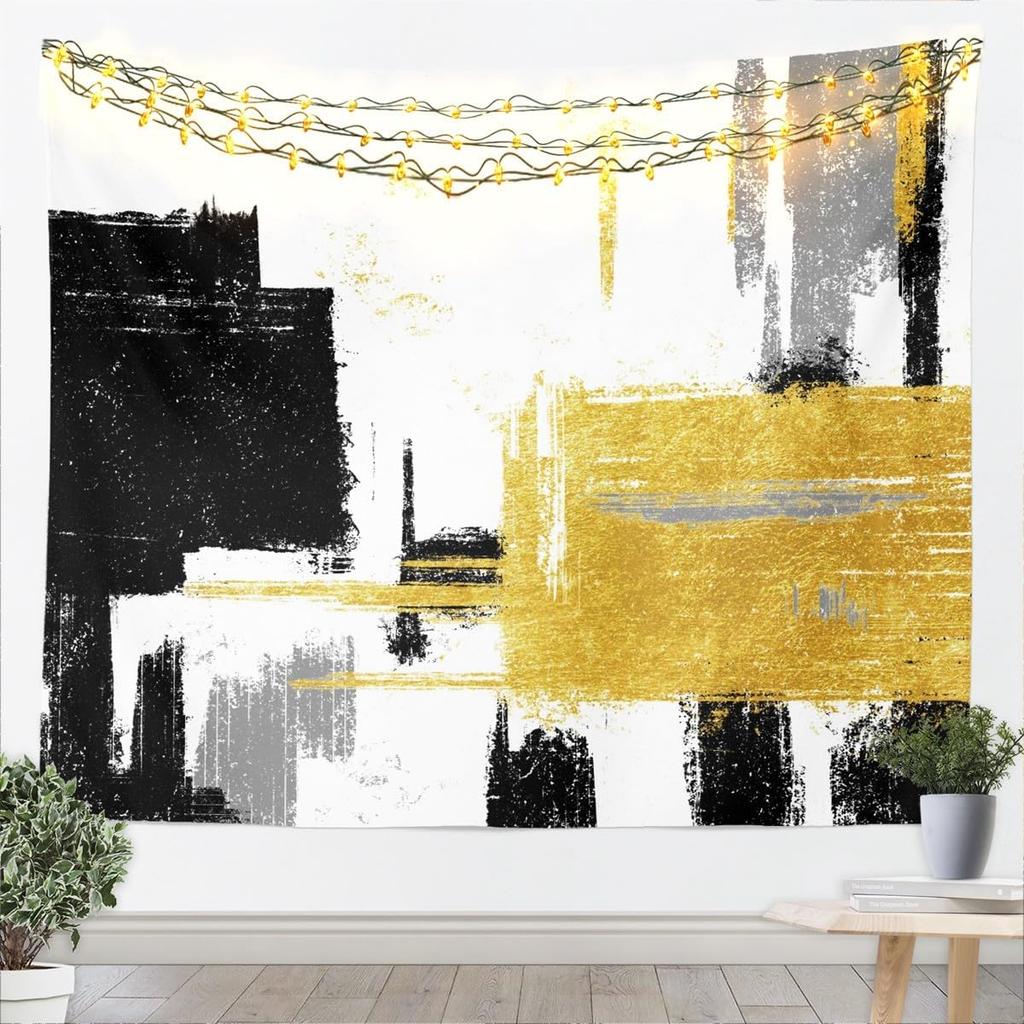 Hot Pink Black White Tapestry For Kids Boys Girls Abstract Morden Wall Art Buffalo Check Wall Hanging Blanket Bedroom Decor