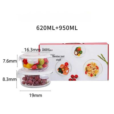 ZISIZ Glass Food Storage Container Set