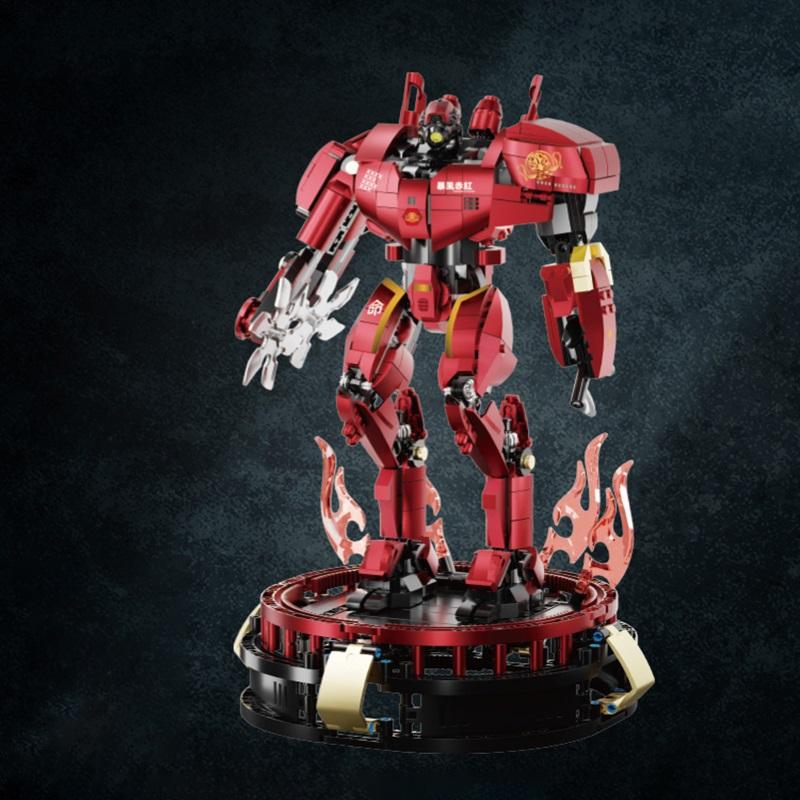 Urban Modern Mech Series Dangerous Wanderer Saber Athena Transforming Mech Robot Display Adult And Children Building Blocks