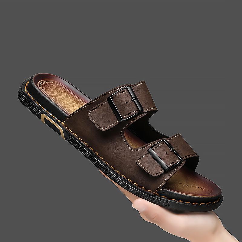 Fashion CYYTL Summer Mens Slippers Casual Shoes Beach Sandals Outdoor Slides Walking Comfort Leather Luxury Designer Lightweight Fashion