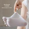 Women's Spring/Summer Non-Slip, Breathable, Antibacterial Five-Toe Boat Socks