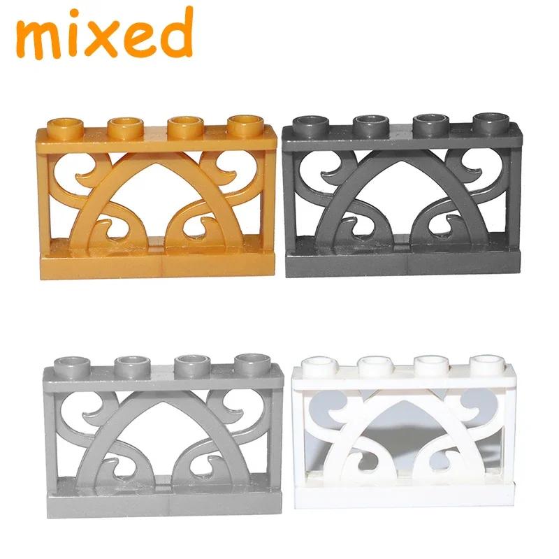 Building Block City Accessories MOC Part Fence Railing Stair Barrier Ladder Guard Bar Castle Garden Farm Military Assemble Brick