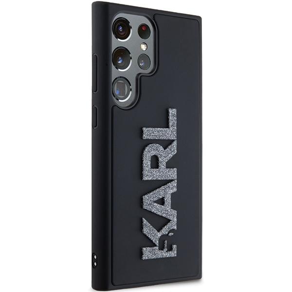 Karl Lagerfeld KLHCS23L3DMBKCK S23 Ultra S918 Black/black Hardcase 3D Rubber Glitter Logo