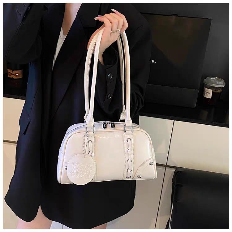 Blue Bag Women s Fashionable All-match Shoulder High-end Casual Pillow 27x7.5x16