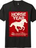 Unisex Horse Year T-Shirt-Run Toward Good Fortune Graphic Tee Free Shipping