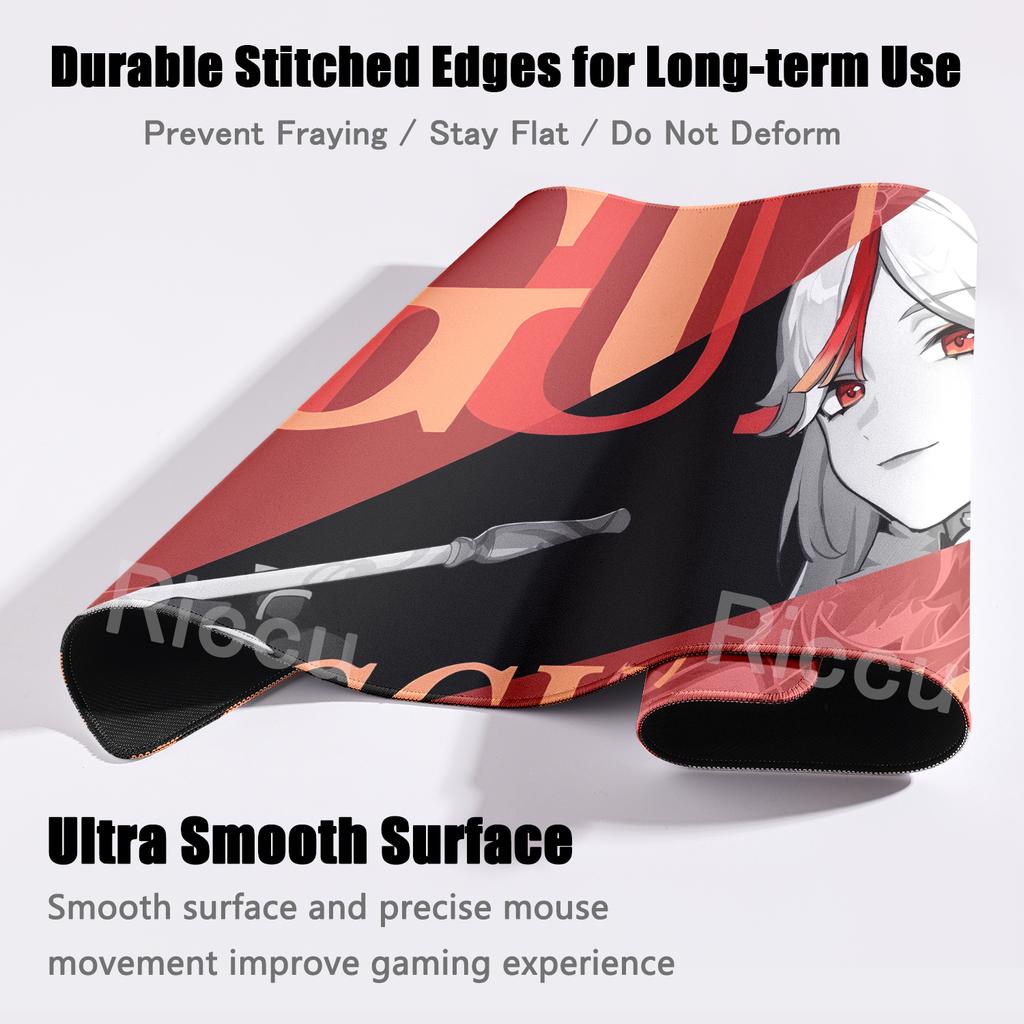 Anime Mouse Pads Genshin Impact Hutao Sigewinne Character Cartoon Pattern Mouse Pad Gamer Anti-slip Carpet Aesthetics Rubber Mat