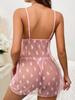 High-end quality new sex underwear sexy temptation perspective mesh hollowed out hot backless suspender skirt