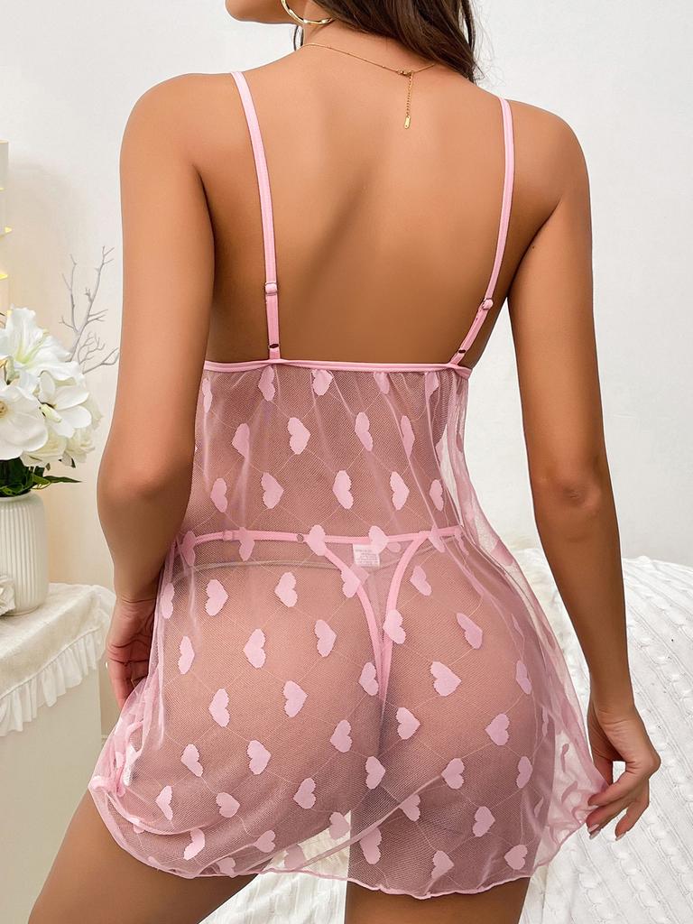 High-end quality new sex underwear sexy temptation perspective mesh hollowed out hot backless suspender skirt