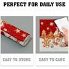 Xmas Placemats Set of 4 Gingerbread Man House Washable Heat Resistant Rectangle Dinner Mats for Party Kitchen Dining Decoration 12x18 Inch