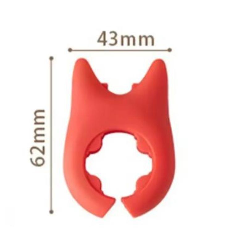 

Держатели для кухонных ложек Лопатка Стойка для лопаток Органайзер для полок Силиконовый нескользящий держатель, предотвращающий ожоги Пароотводчик Кухонная утварь Red 2Pcs