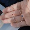 Autumn And Winter Collarbone Chain Sweet Cool Wind Enamel Drop Glaze Rainbow Bean Necklace Dopamine Stacked Snake Bone Chain Neck Chain