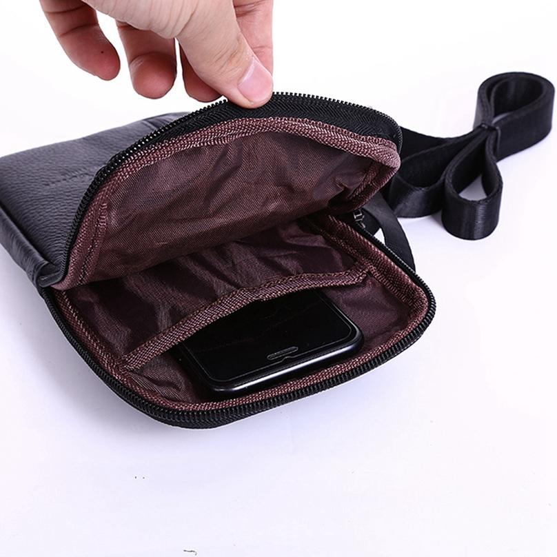 Draagbare lederen herentelefoontas Outdoor 1Pc Reisheuptas Schoudertassen