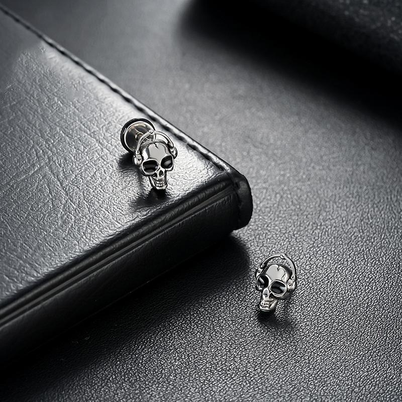 1PC Trend Punk Hip-hop Stud Earrings For Women Men's Jewelry Halloween Personality Earrings Jewelry Gifts