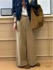 Women's High-Waisted Wide-Leg Pants: Versatile, Loose-Fit, Drapey and Slimming for Spring and Summer