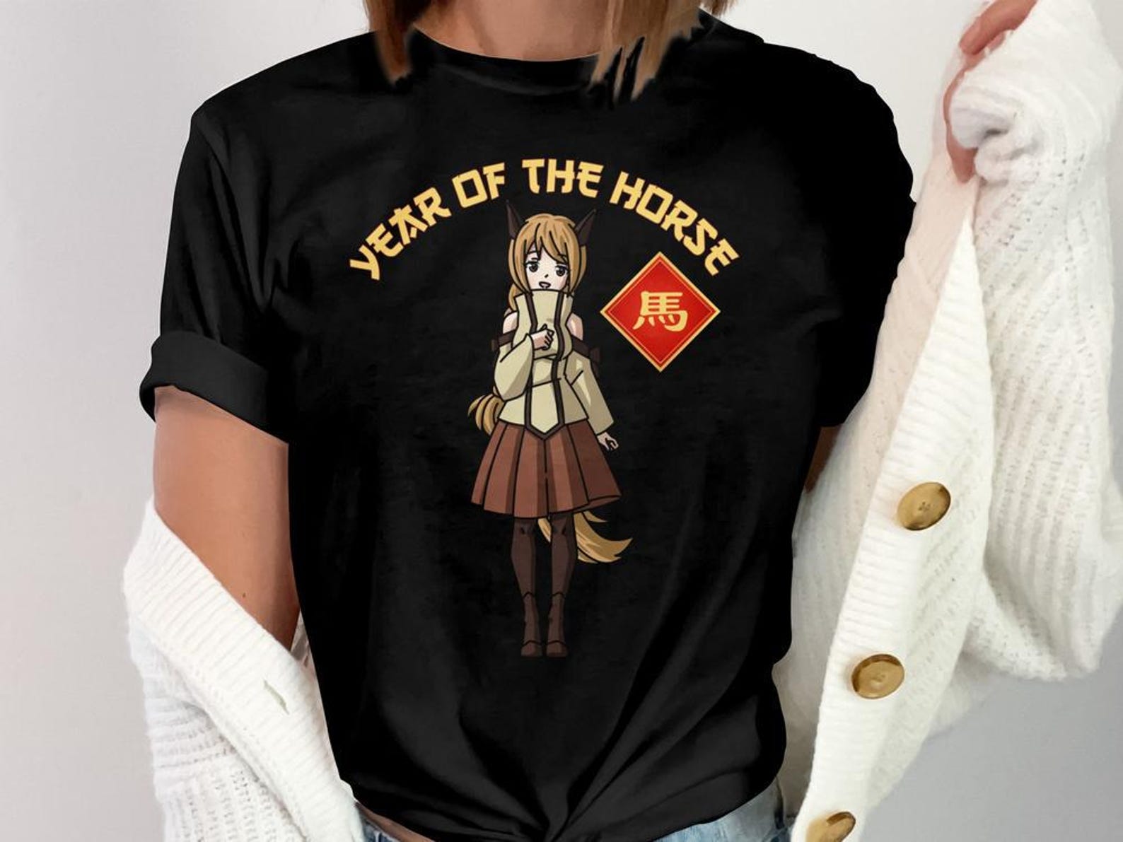 Year of the Horse T-Shirt, Chinese New Year Shirt, Lunar New Year Horse, Zodiac Horse Tee, Year of the Horse Gift S